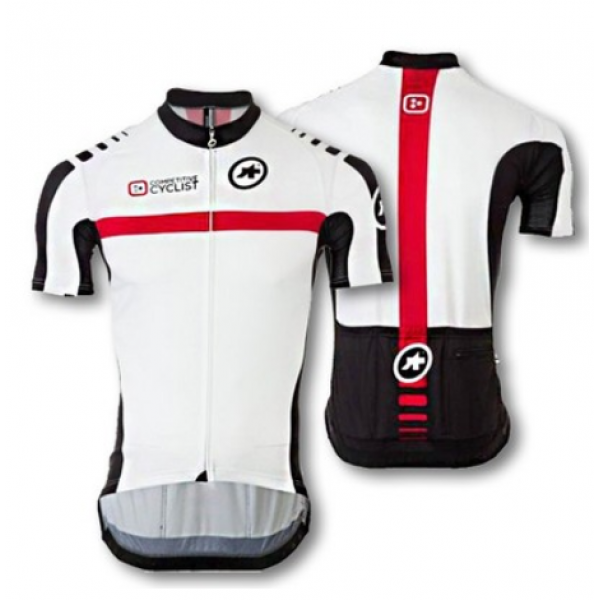 2015 ASSOS Proteam Radtrikot Kurzarm Weiß OTIX376